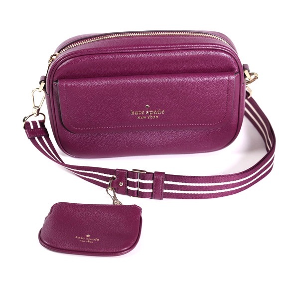 Kate Spade Rosie Flap Camera Bag - Purple Agate retail 379- NWOT - Picture 3 of 11